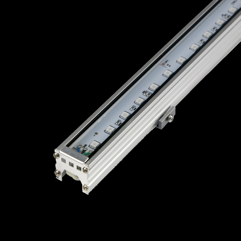 DC24V 8/12W 30X30mm Low Power White/Yellow Light Full Color UCS1903 RGB/DMX512 Addressable Outdoor Waterproof IP67 Aluminum Lens Linear LED Lighting Wall Wash Light